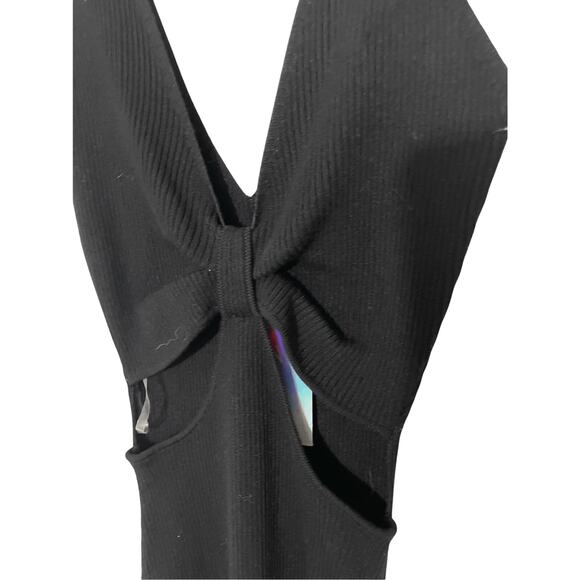 NWT Say What Body Con Cut Out Little Black Dress Revenge Dark Romantics Fitted - Picture 3 of 6